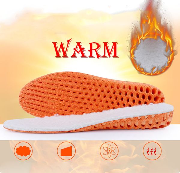 Großhandel Winter Männer Frauen Warm Verdicken Bequem Erhöhen Hochhackige Stoßdämpfende Multifunktions-Kaschmir-Schuhe Einlegesohlen Sportschuhteile