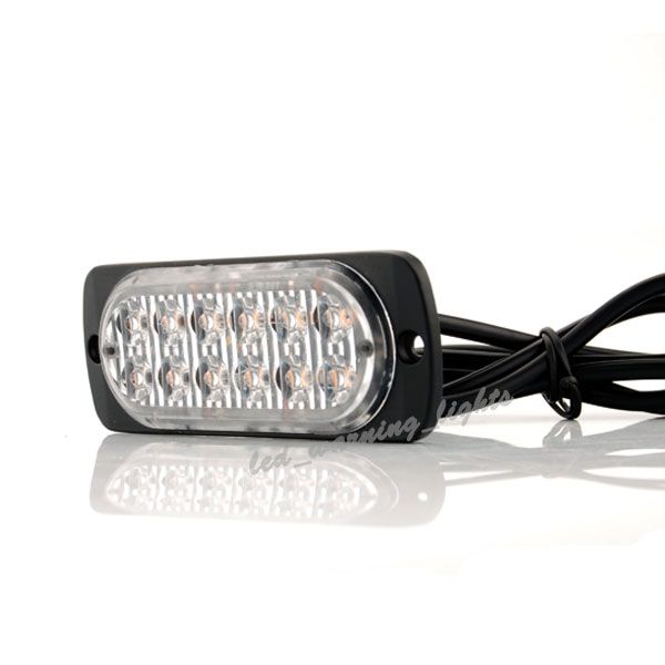 

50pcs 12 led strobe light car safety led off road light warning lamp emergency edge marker light for vehicles heavy-duty pick up trucks