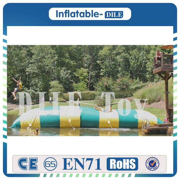 

popular 10*2m 0.9mm inflatable water catapult blob inflatable blob jumping water blob jump for sale water pillow