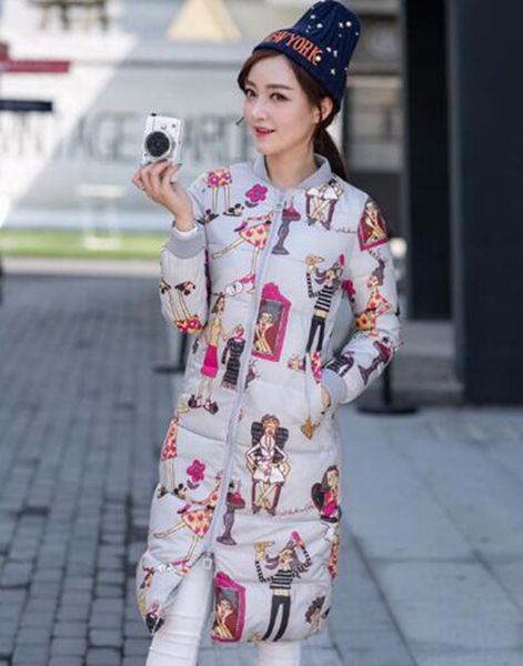 

women winter new personality, cultivate one's morality show thin thickening in long cotton-padded jacket down jacket coat / s, Black