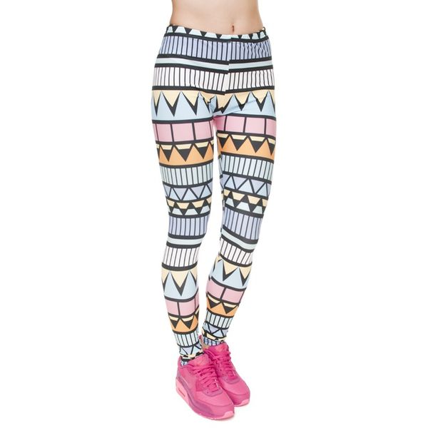 

3d pants for women digital full print cute girl stretchy capris casual elastic tight slim fit bright colorful pencil trousers pwdk5-11 w, Black;white