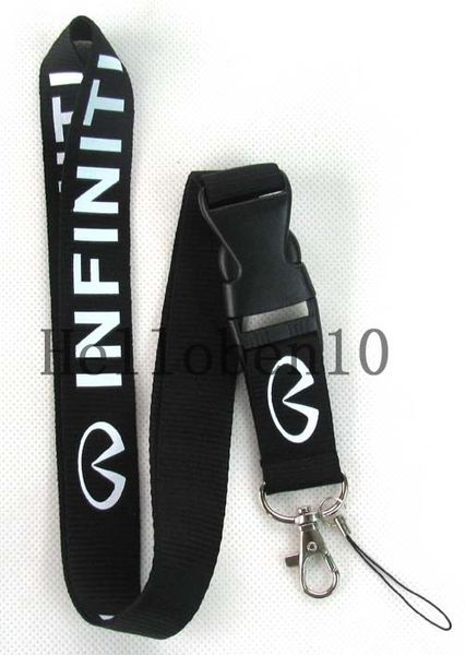 50 x Car Logo Lanyard Detachable Keychain Strap Badge ID Running Cell Holder