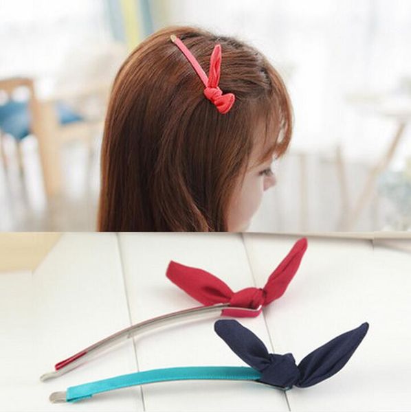 

good a++ hair trim head rabbit ear head flower hair clip small ornaments side clip fj031 mix order 60 pieces a lot, Golden;silver