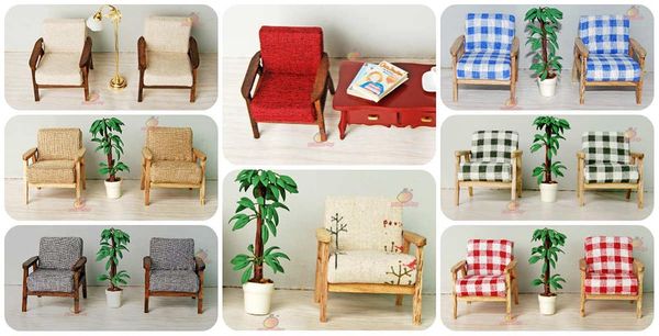 Doll Chair Sofa Couch 1 12 Miniature Dollhouse Furniture Toy Doll