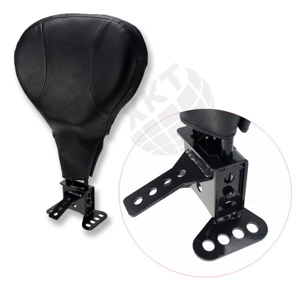 

black adjustable driver rider backrest for harley electra road street glide