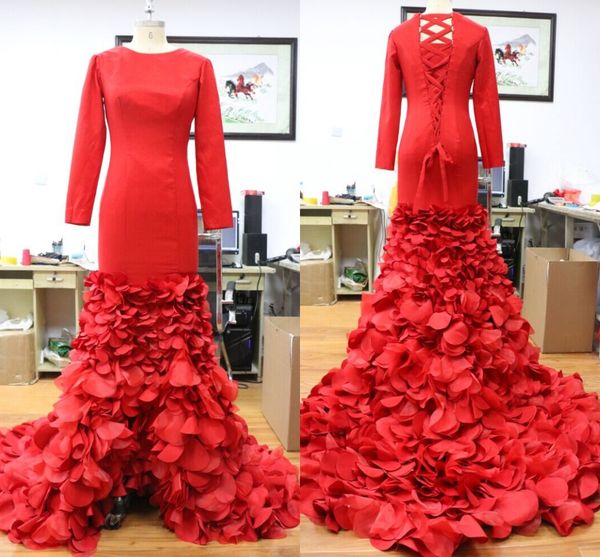 

100% real image prom dresses custom made long sleeve sweep train zipper back elegant women cocktail dress formal with prom dress, Black