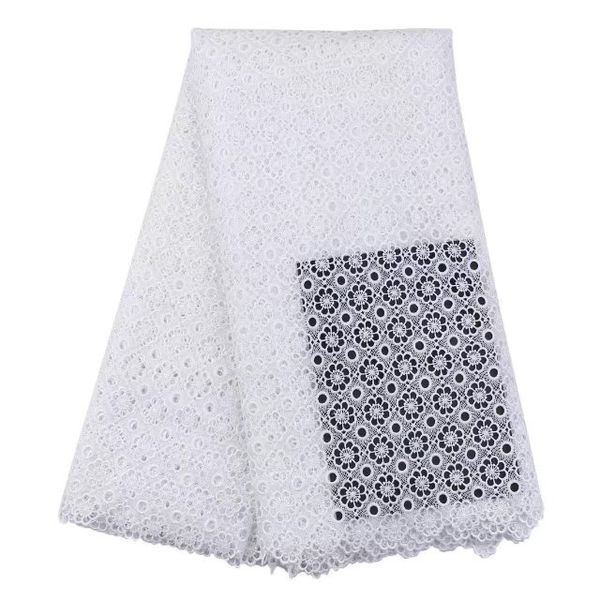 

royal blue selling french lace wholesale price african tulle cord lace embroidered lace fabric gysw-004, Black;white