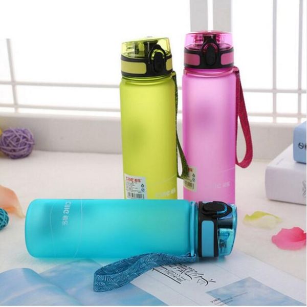 Cille BPA Free My Water Bottle Plastica Succo di limone Bicicletta Sport Borraccia Viaggi Escursionismo Borraccia Articoli per bevande all'aperto