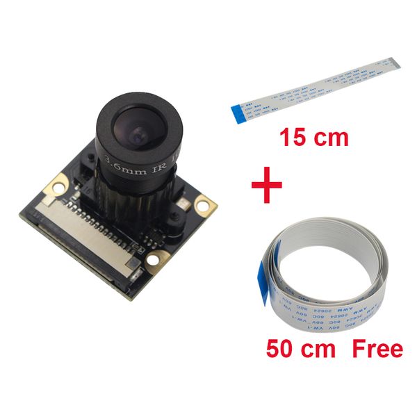 Freeshiping Raspberry Pi 3 Kamerabrennweite, einstellbares Nachtsicht-5-MP-Kameramodul, unterstützt Raspberry Pi 2/3 Modell B + kostenlose 50 FFC