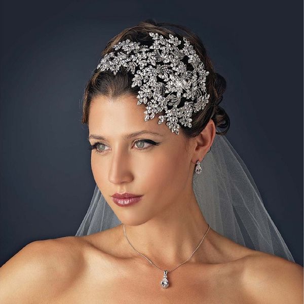 

Bride Pure Hand Made High-Quality Crystal Alloy Wedding Headdress Hairband BD015
