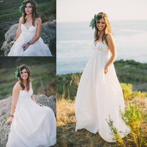 Discount Sexy Beach Country Wedding Dresses For Pregnant Women
