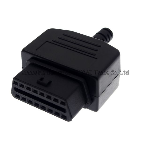 16 Pinos OBD2 12 V conector fêmea para ECU OBD2 Teste / diagnóstico de Automóveis, 16 P OBD plug, conector OBDII