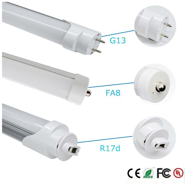 

new quality ture power 22w/25w 4ft 1.2m t8 led tube light high brightness g13 / r17d / fa8 clear / milky cover smd2835 120 led ac85-265v