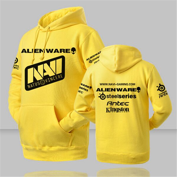 

wholesale- high 2016 quality ukraine dota 2 team natus vincere navi printed men hoodies hip pop fitness sweatshirt plus size tracksuits, Black