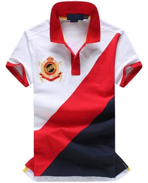 

Новый бренд 100% хлопок мужская повседневная футболка с коротким рукавом Slim Fit Спор