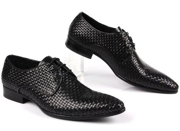 2017 homens vestido sapatos desenhista homens trançados mocassins deslizamento no topo grau de couro genuíno moda casual mens sapatos tamanho 39-44