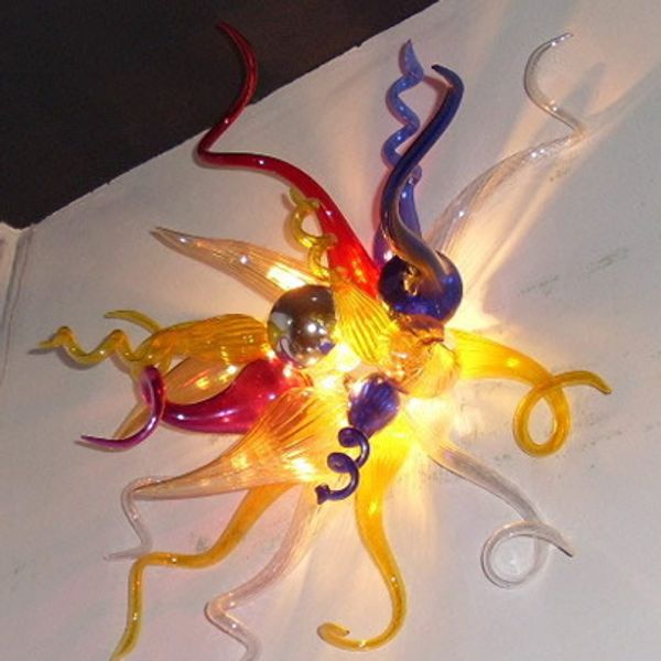 

новинка искусство настенные светильники галерея искусство кристалл бра многоцветный витые стеклянные светодиодные фонари ручной выдувного ст