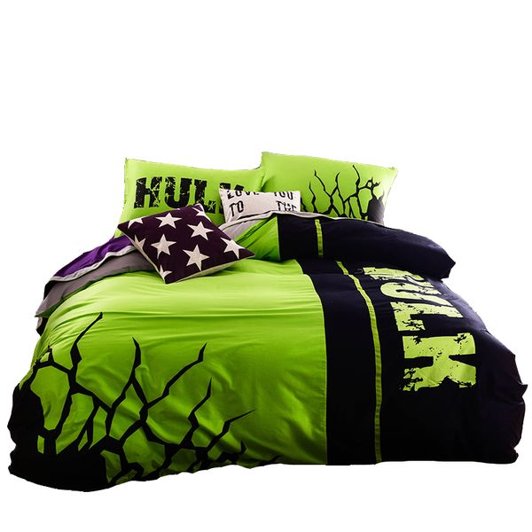 Whole Hulk Bedding Set 100 Cotton Night Luminous Duvet Cover Sheet Designer Sets High Quality Fabric New Arrival Bedspreads And