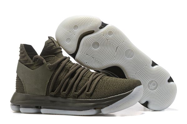Scarpe Decathlon Mens KD 10 Verde Oliva Uomo KD Scarpe Da Basket Gum Glow In The Dark Kevin Durant 10 Illuminazione Sneakers Maglieria Uomo Stivali Da ...