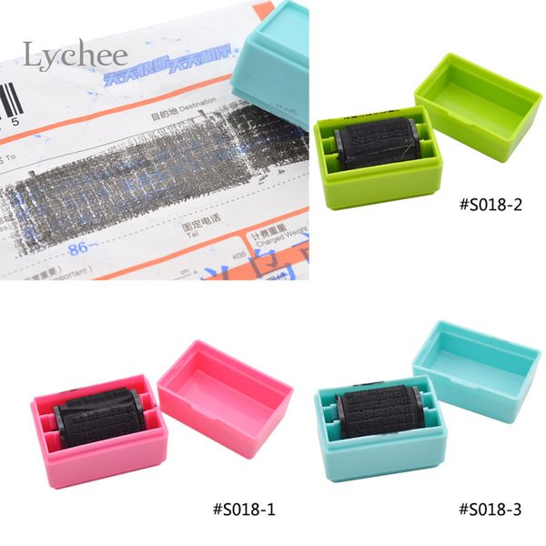 Großhandel - Lychee 1 Stück Security Hide ID Dekorative Stempel für Scrapbooking Roller Stamp Craft für Büro