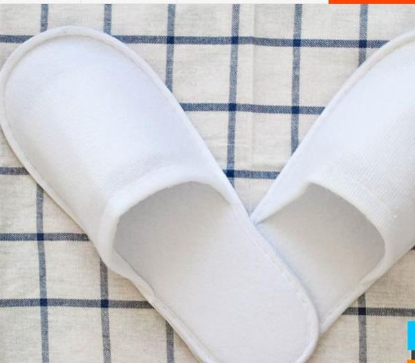 

New Hot sale Cheap sell wholesale Disposable Slippers White Hotel Babouche Travel Beach Guesthouse free shipping