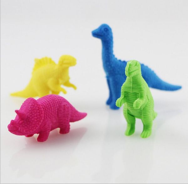 

eco friendly cartoon animals dinosaur crocodile pencil eraser rubber correction erasers student stationery kids gift promotion