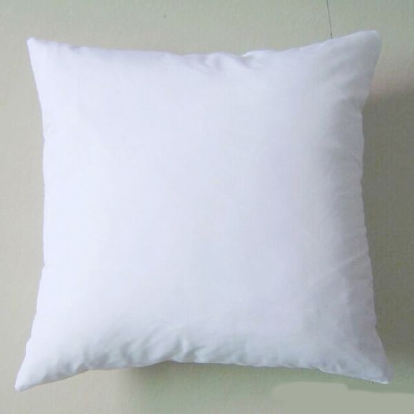 

50pcs/lot)plain white diy blank sublimation pillow case poly pillow cover 150gsm fabric 40cm square white pillow case for diy print/paint