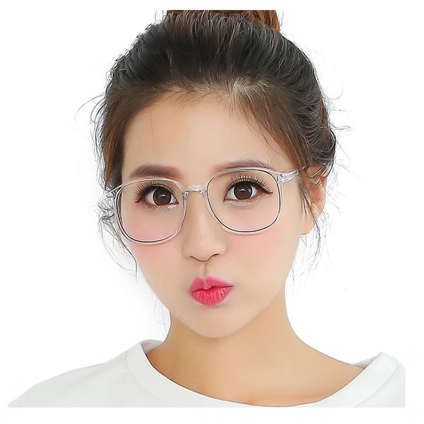

wholesale- 2016 fashion big eyeglass frame metal legs eyeglass frame for women glass frames eyewear spectacle oculos de grau femininos, Silver