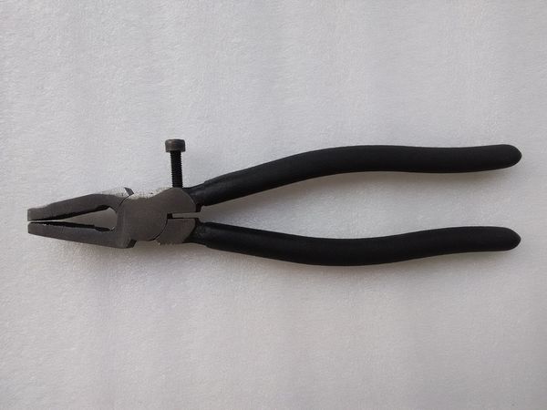 

8'' Plier for Glass Nipper for Mending Glass With Teeth and Screw Free Ship