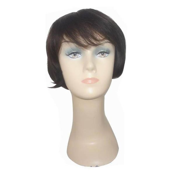 New Short Hairstyles Wigs Elegant Short Black Straight Hair Top