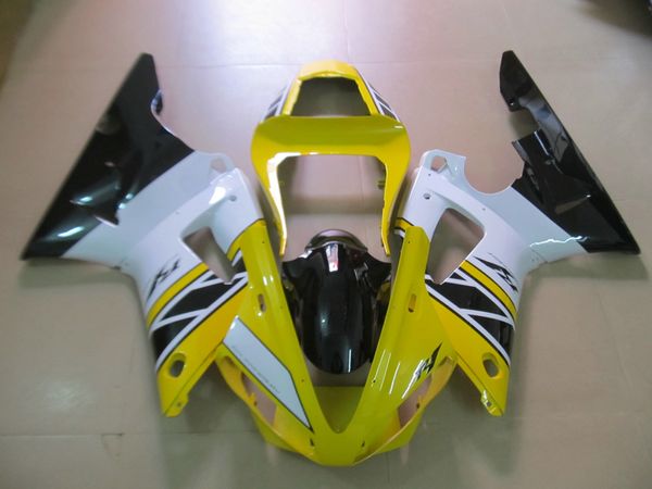 Kit carenatura di alta qualità per Yamaha YZF R1 2000 2001 set carenature giallo bianco nero YZFR1 00 01 OT14