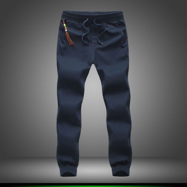 

wholesale-plus size 5xl 2016 mens joggers pants casual fashion slim jogger cotton sweatpants men beam feet harem pants sarouel homme, Black