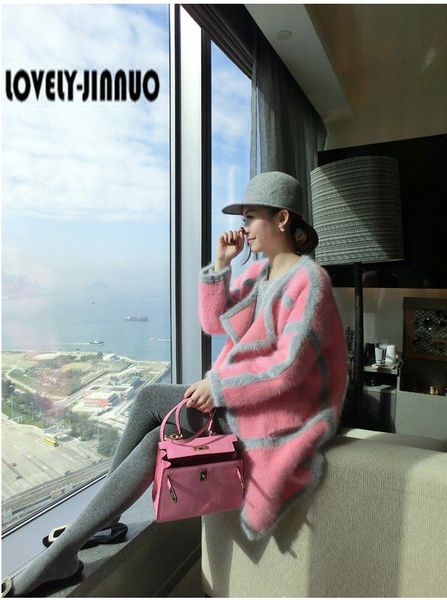 

wholesale- 2017 new genuine mink cashmere sweater women pure cashmere sweater cardigan brand mink sweater customized s261, White;black