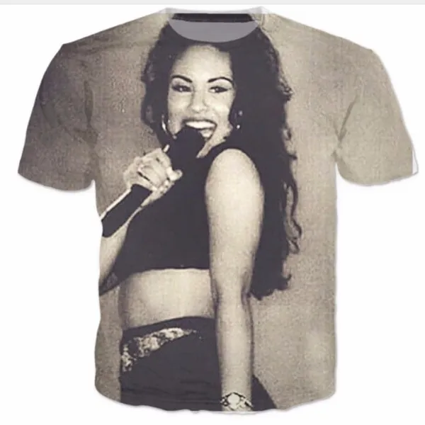 

Новые моды мужские / женские Selena является Bae летний стиль смешные 3D печати повседневная футболка топы плюс размер AA196