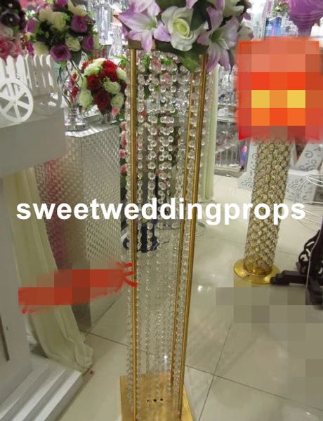 серебряная или золотая ваза для свадьбы центральным / свадебный стол вазы / Кристалл акриловые вазы свадебные дешевые