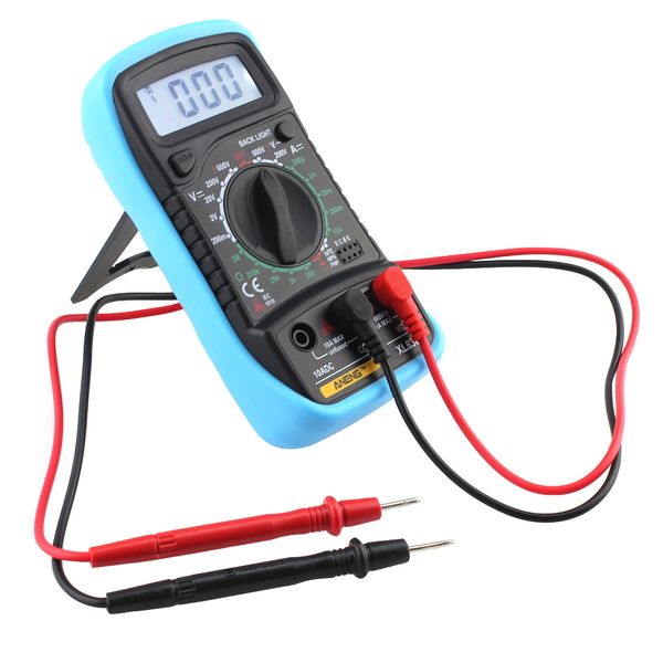 

lcd digital multimeter current voltage resistance transistor temperature tester