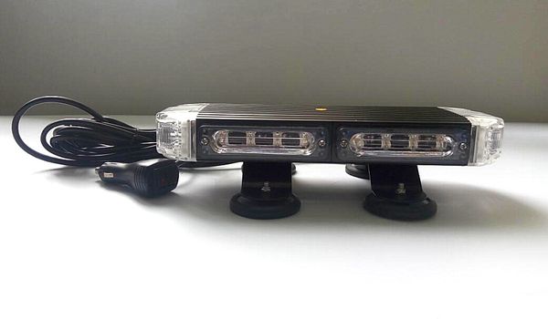 Высокое качество 30 см 22 Вт LED автомобилей предупреждение мини lightbar, аварийного освещения бар с прикуривателя для полиции скорой помощи огонь, водонепроницаемый