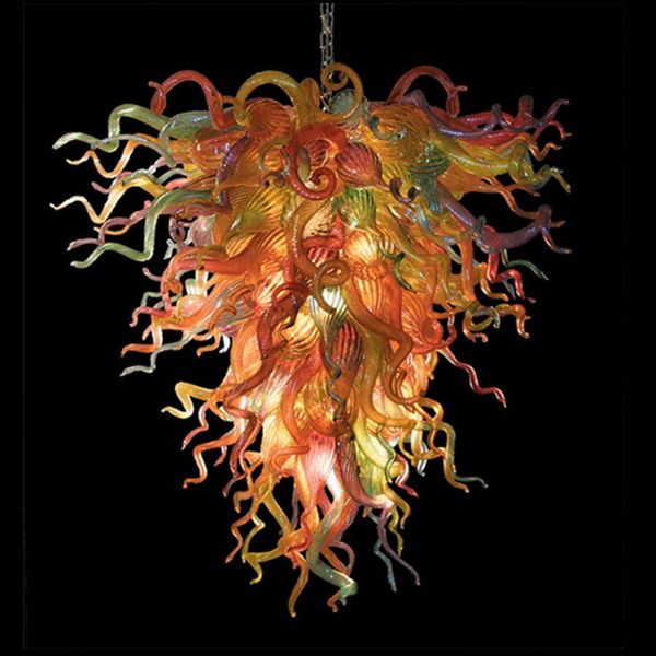 

round chandelier multi color hand made crystal chandelier luminaire european chandeliers christmas decor