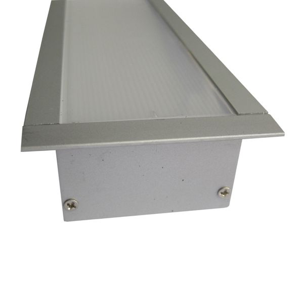 

10 x 1m sets/lot anodized silver aluminum profile for led light and alu led channel for ceiling or recessed wall lights