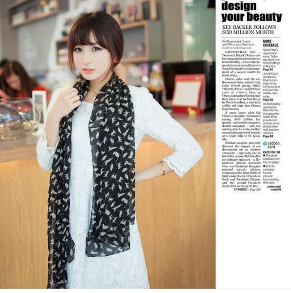

100 pieces fashion cat scarf for women shawl muffle designs scarf for girl, Blue;gray