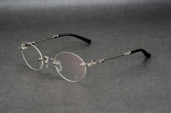 

glasses crow heart his square frames men frame spectacle myopia round prescription male rimless glasses frames frame eyeglasses tide ne cxkn, White;black