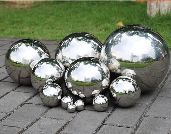 

38mm - 76mm aisi 304 stainless steel hollow ball mirror polished shiny sphere for kinds of decoration floating balls outdoor indoor ornament