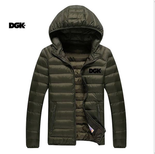 

d850251 men's clothing dgk crooks and castles casual long style down jacket hip hop hoodies men's coat& parkas, Black