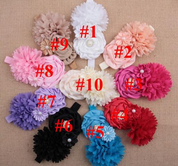 

hair accessories my girl's 2016 children peony flowers diamond hair band yh543, Slivery;white