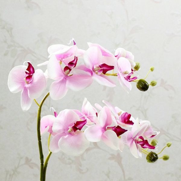 2019 Silk Flower Artificial Flowers Single Branch Phalaenopsis