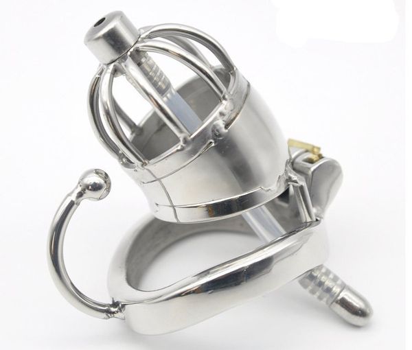 

chastity devices stainless steel male chastity small cage with base arc ring device cock lock cock cage