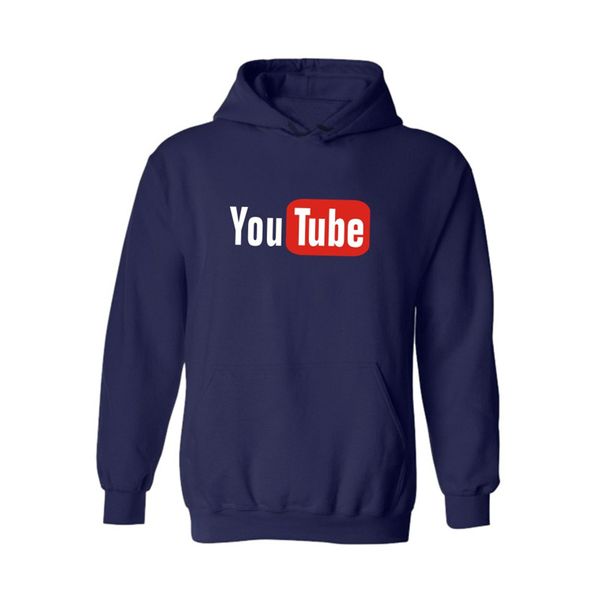 

wholesale- snug xxxl youtube hoody cotton black navy blue mens hoodies sweatshirt high street hooded for men xs plus size