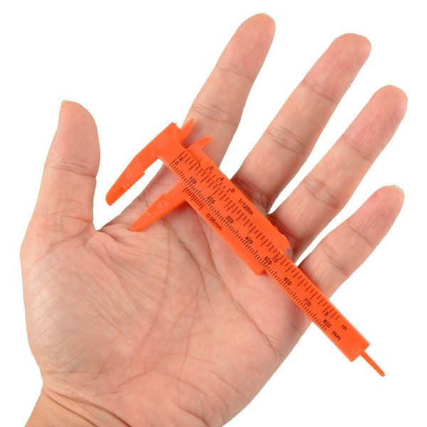 

mini plastic vernier caliper gauge micrometer 80mm mini ruler accurate measurement tools standard vernier caliper