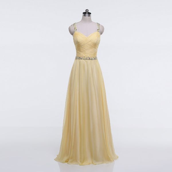 

spaghetti strap long chiffon evening dress with hollow back 2017 beaded long evening party gowns new vestidos de festa, Black;red