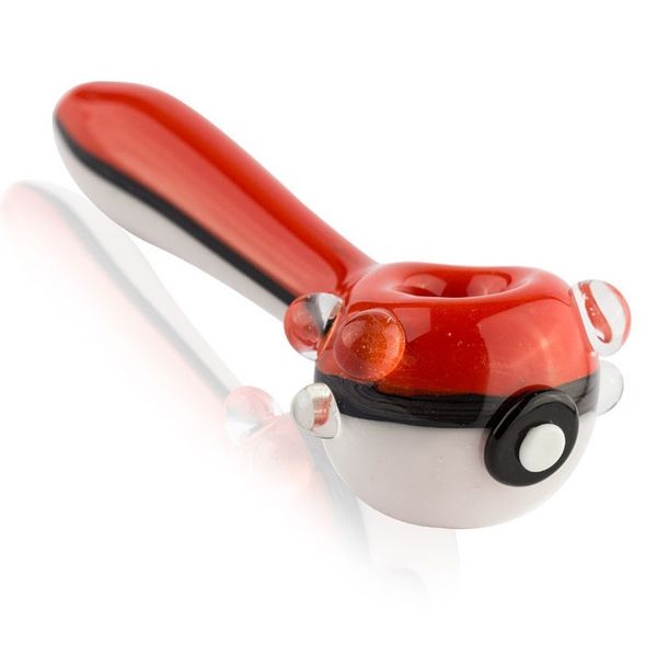 4.5 inç Pokeball sigara içme borusu pokeball el kaşık borusu pokeflute canavar boru kombo kaseleri